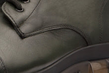 Load image into Gallery viewer, The Ottova Green Leather Lace-Up Sneaker Men Boot with a Zipper