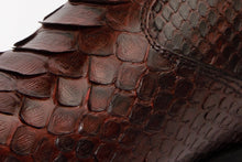 Load image into Gallery viewer, The Boss Burgundy Pythn Snk Zip-Up Leather Men Boot Limited Edition