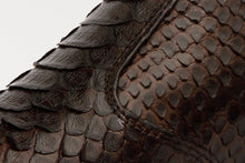 Load image into Gallery viewer, The Boss Brown Pythn Snk Zip-Up Leather Men Boot Limited Edition
