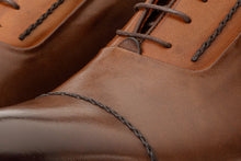 Load image into Gallery viewer, The Rome Tan Leather Oxford Cap-Toe Men Boot