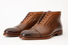 Load image into Gallery viewer, The Rome Tan Leather Oxford Cap-Toe Men Boot
