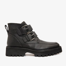 Load image into Gallery viewer, The Harry Black Leather Double Monk  Ankle Women  Boot Final Sale!