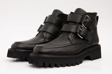 Load image into Gallery viewer, The Harry Black Leather Double Monk  Ankle Women  Boot Final Sale!