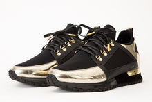 Load image into Gallery viewer, The Emir Gold Leather Men Sneaker Limited Edition