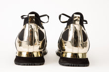 Load image into Gallery viewer, The Emir Gold Leather Men Sneaker Limited Edition