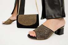 Load image into Gallery viewer, The Ailano Gold Glitter Leather Women Sandal