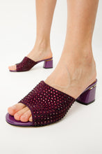 Load image into Gallery viewer, The Ailano Purple Glitter Leather Women Sandal