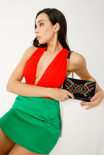 Load image into Gallery viewer, The Palma Black Glitter Leather Block Heel Women Sandal