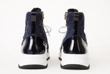 Load image into Gallery viewer, The Cambridge Navy Blue Suede Quilted Leather Ankle Women Boot Final Sale!