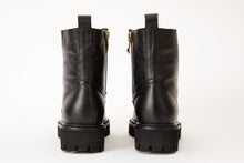 Load image into Gallery viewer, The Belgrad Black Leather Lace-Up Ankle Women Boot With a Side Zipper Final Sale!
