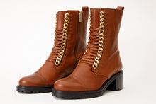 Load image into Gallery viewer, The Tuna Tan Leather Mid Calf Women  Boot