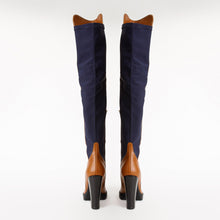 Load image into Gallery viewer, The Sao Paulo Tan Leather Knee High Platform Heel Women Boot