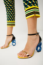 Load image into Gallery viewer, The Helix Heel Rose Gold Leather Women Sandal