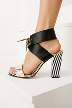 Load image into Gallery viewer, The Bloke Black Leather Ankle Strap Women Sandal