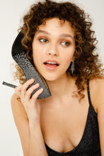 Load image into Gallery viewer, The Bago Black &amp; Silver Glitter Leather Pump Women Shoe