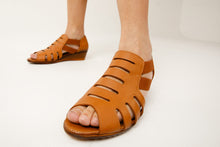 Load image into Gallery viewer, The Atina Tan Leather Sandal Final Sale!