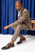 Load image into Gallery viewer, The Royal Hand Craft Black &amp; Brown Wingtip Oxford Men Shoe