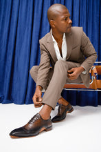 Load image into Gallery viewer, The Royal Hand Craft Black &amp; Brown Wingtip Oxford Men Shoe