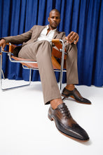 Load image into Gallery viewer, The Royal Hand Craft Black &amp; Brown Wingtip Oxford Men Shoe