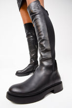 Load image into Gallery viewer, The Harmony Belle Black Leather Knee High Women Boot
