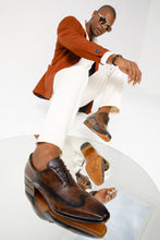 Load image into Gallery viewer, The Royal Hand Craft Brown Wingtip Oxford Men Shoe