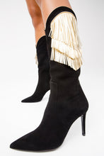 Load image into Gallery viewer, The Vienna Black Suede Leather Knee High Women  Boot