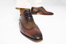 Load image into Gallery viewer, The Royal Hand Craft Burgundy Wingtip Oxford Men Shoe