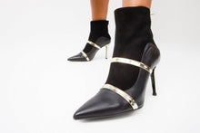 Load image into Gallery viewer, The Manila Black Leather Ankle Women Boot