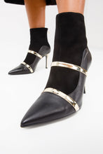 Load image into Gallery viewer, The Manila Black Leather Ankle Women Boot