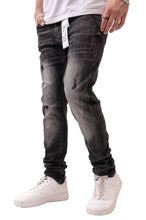 Load image into Gallery viewer, Premium Disaster Classic Skinny Stretch Denim Jeans - Black Stone