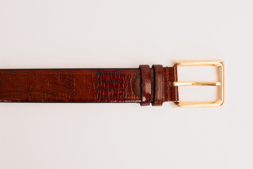 The Bangkok Brown  Calfskin Belt