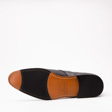 Load image into Gallery viewer, The Dallas Black Leather Bit Ankle Zip-Up Dress Men Boot