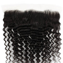 Load image into Gallery viewer, Deep Wave 13x4 Transparent Lace Human Hair Frontal