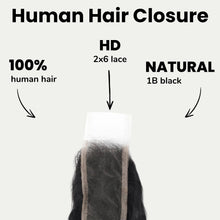 Load image into Gallery viewer, Deep Wave 2x6 HD Lace Human Hair Closure