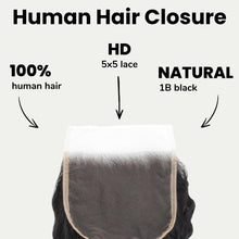 Load image into Gallery viewer, Deep Wave 5x5 HD Lace Human Hair Closure