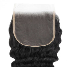 Load image into Gallery viewer, Deep Wave 5x5 Transparent Lace Human Hair Closure