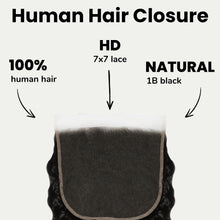 Load image into Gallery viewer, Deep Wave 7x7 HD Lace Human Hair Closure