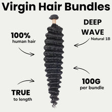 Load image into Gallery viewer, Deep Wave 100% Human Hair Bundles