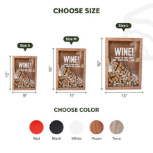 Load image into Gallery viewer, Wine Cork Box – Wine Because No Great Story Started with a Salad