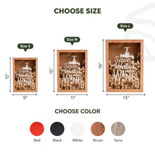 Load image into Gallery viewer, Wine Cork Box – Save Water, Drink Wine