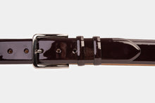 Load image into Gallery viewer, The Dodoma Burgundy Patent Leather Belt