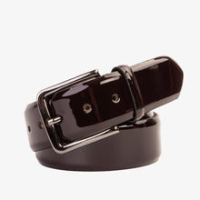 Load image into Gallery viewer, The Dodoma Burgundy Patent Leather Belt