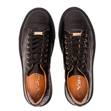 Load image into Gallery viewer, The Dublin Black Leather Men Sneaker