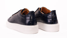Load image into Gallery viewer, The Dublin Blue Leather Men Sneaker