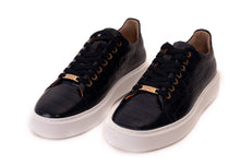 Load image into Gallery viewer, The Dublin Blue Leather Men Sneaker