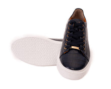 Load image into Gallery viewer, The Dublin Blue Leather Men Sneaker