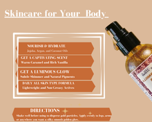 Load image into Gallery viewer, Caramel Vanilla Shimmer Body Oil