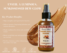 Load image into Gallery viewer, Caramel Vanilla Shimmer Body Oil