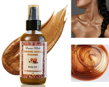 Load image into Gallery viewer, Caramel Vanilla Shimmer Body Oil
