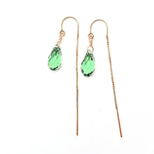 Load image into Gallery viewer, Swarovski Crystal droplet earrings